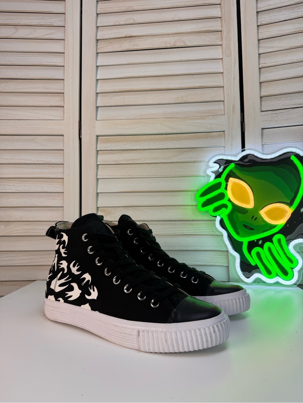 McQ Alexander McQueen Swallow Vulc High Sneakers